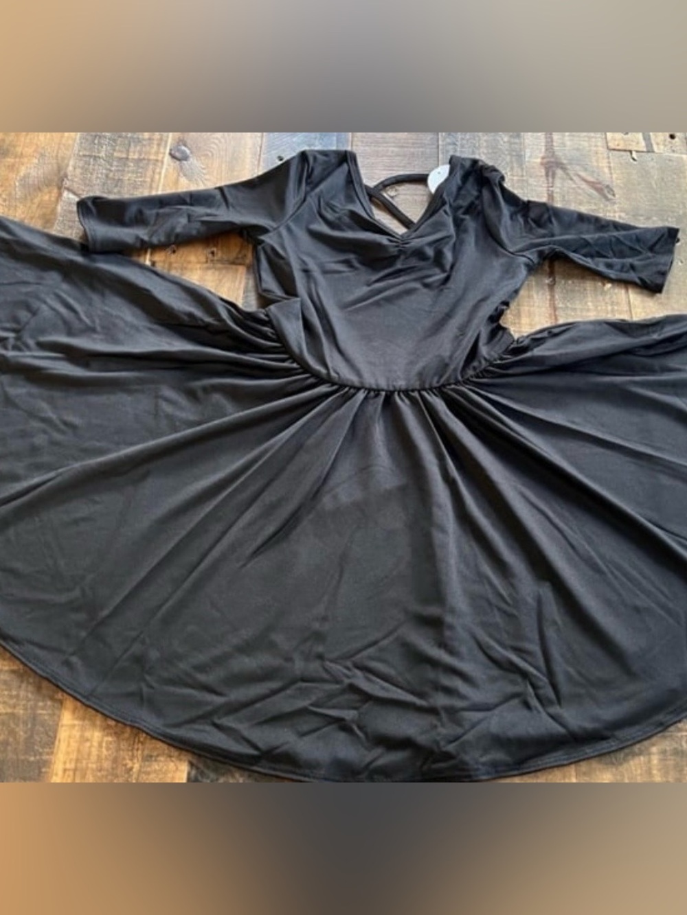 Dot Dot Smile size 7 Girls solid black Ballerina twirl dress New